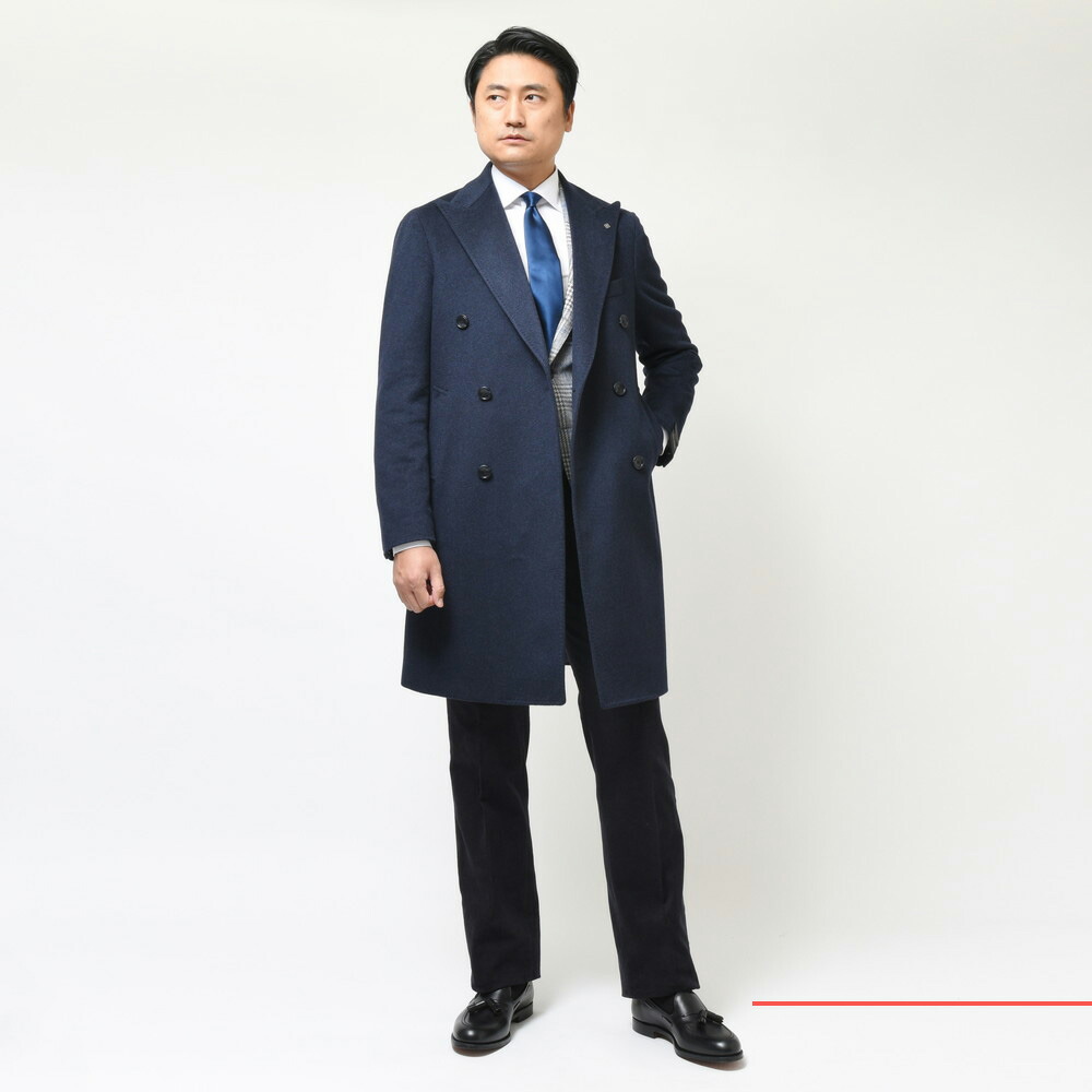 SALE】TAGLIATORE（タリアトーレ）カシミアフランネルダブルチェスター