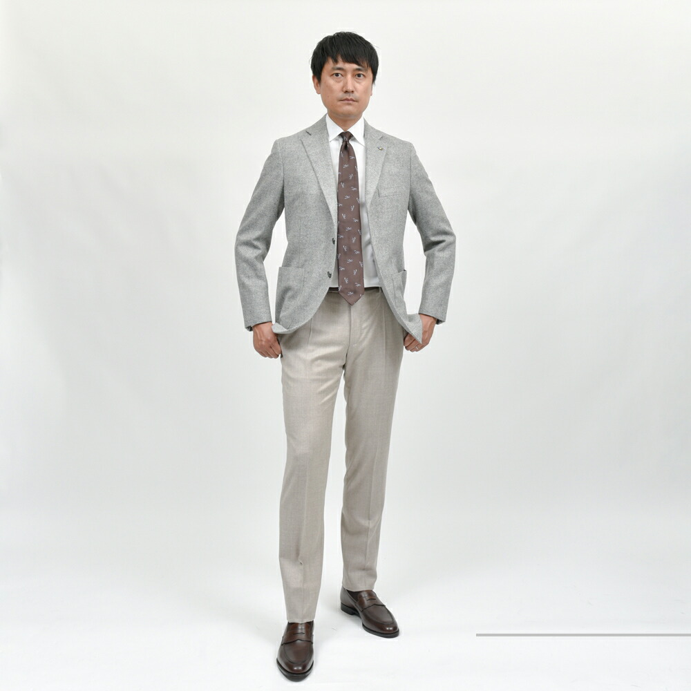 Belvest（ベルベスト）ウールカシミアヘリンボーン3Bジャケット