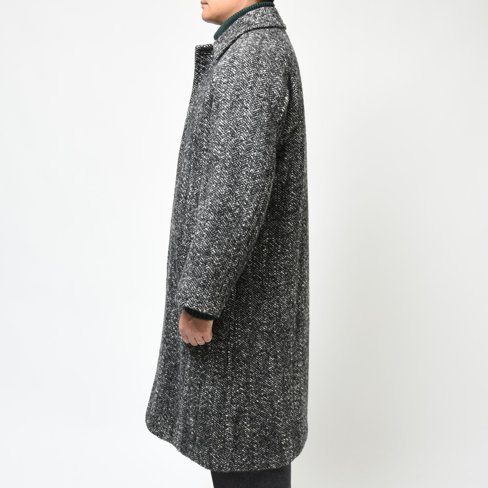 HEUGN（ユーゲン）Daniel Gray Tweed ウールツィードヘリンボーンバル