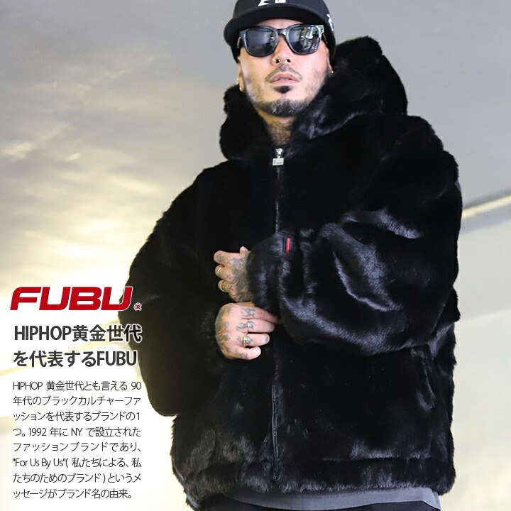楽天市場】【20%OFF】FUBU アウター 長袖 b系 フェイクファー