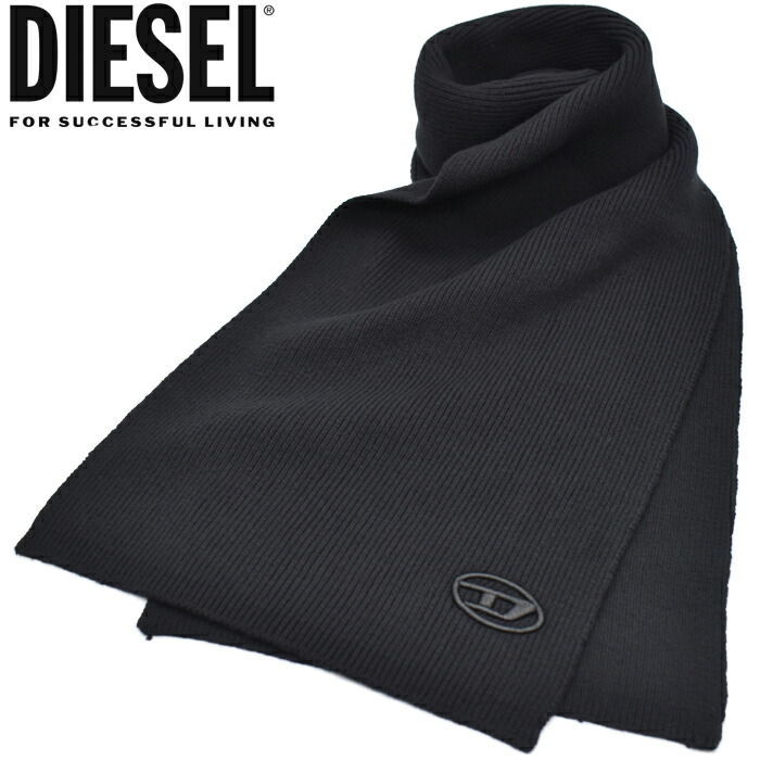 楽天市場】DIESEL ディーゼル マフラー K-CODER SCARF ブラック ニット