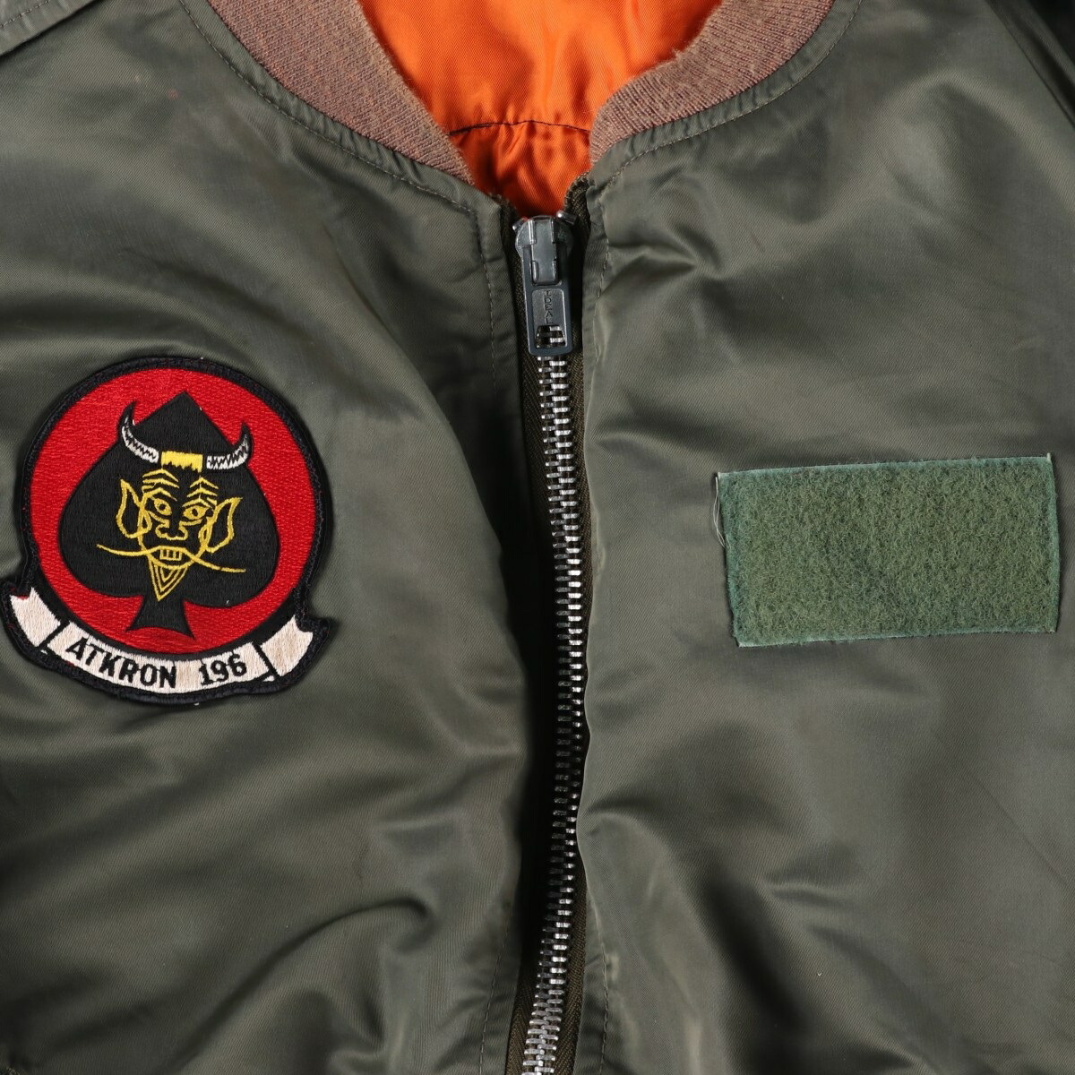 古着 民間品 WATKINS DESIGN CENTER Ltd. L-2Bタイプ 星条旗柄 中綿