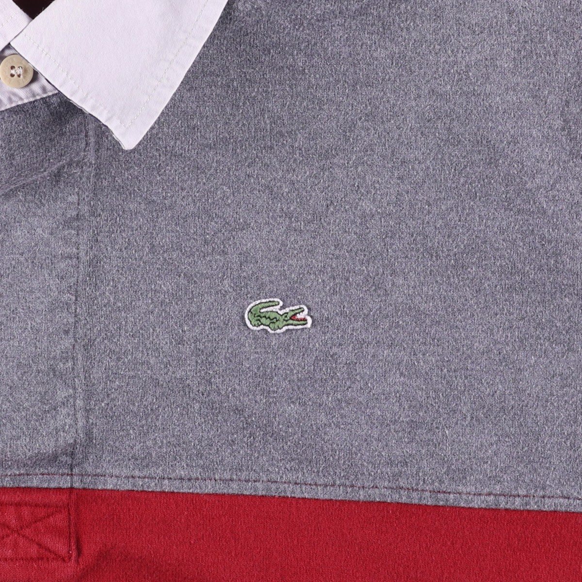 古着 ラコステ LACOSTE 長袖 ラガーシャツ メンズXXL相当 /eaa600762
