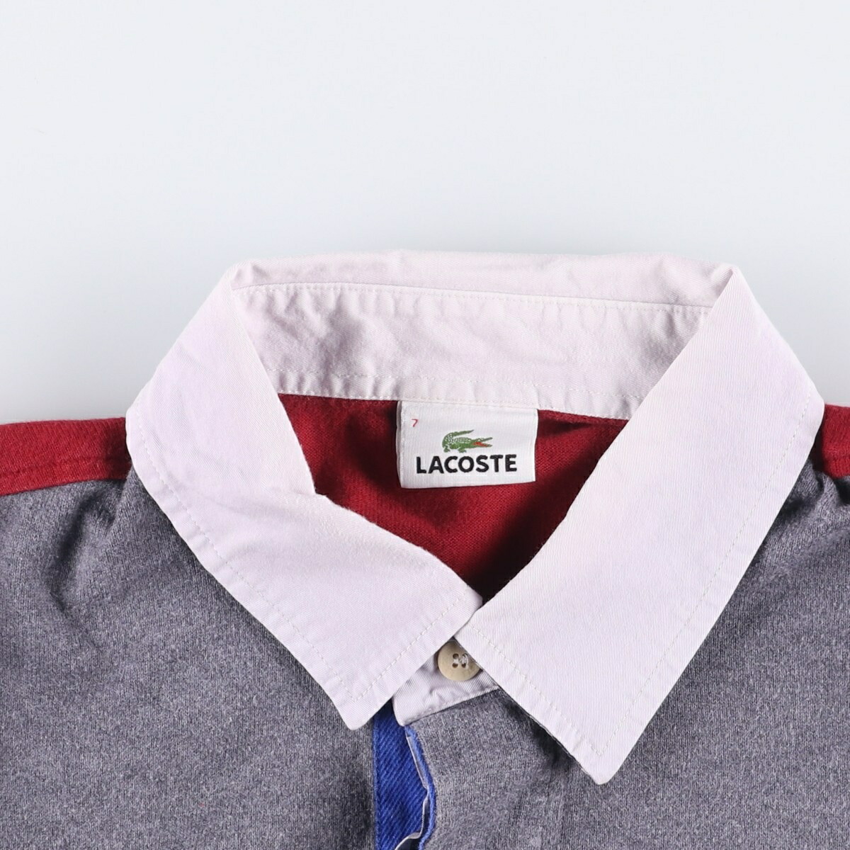 古着 ラコステ LACOSTE 長袖 ラガーシャツ メンズXXL相当 /eaa600762