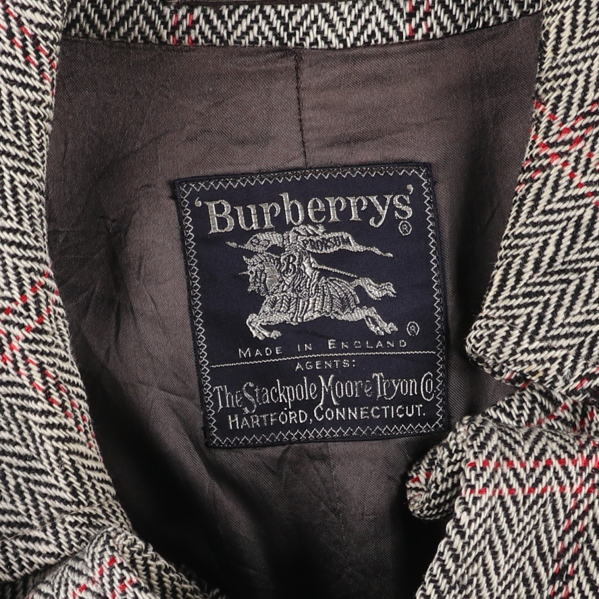 古着 80年代 バーバリー Burberrys アイリッシュツイード ヘリンボーン