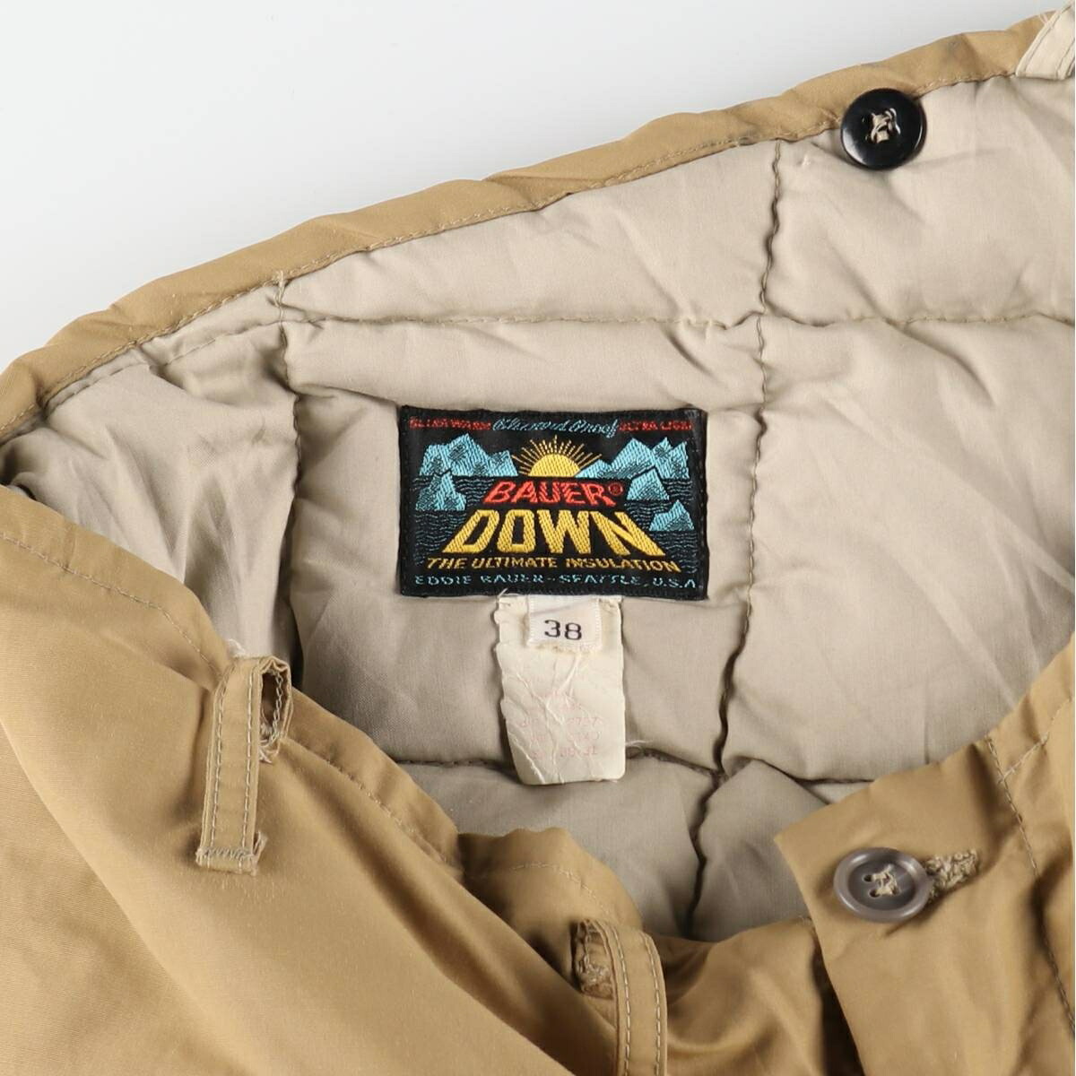 古着 60年代 エディーバウアー Eddie Bauer 日の出タグ グースダウン