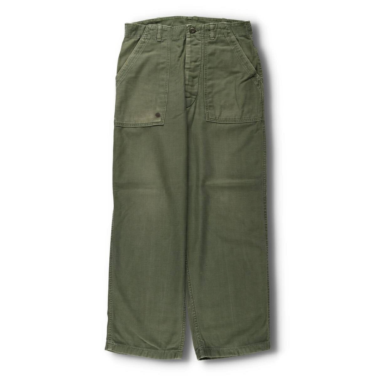 古着 60年代 米軍 ミリタリー ベイカーパンツ 34×31 メンズw32相当