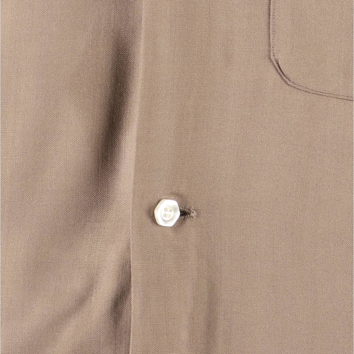 古着 60年代 アロー ARROW オープンカラー 長袖 レーヨンシャツ