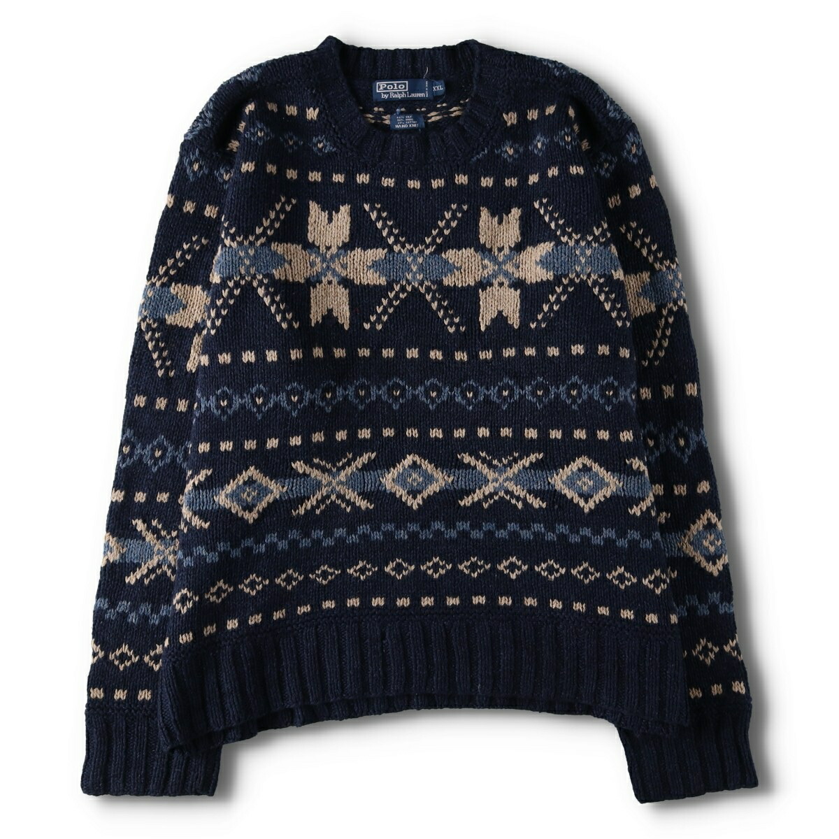 古着 ラルフローレン Ralph Lauren POLO by Ralph Lauren 総柄 スノー