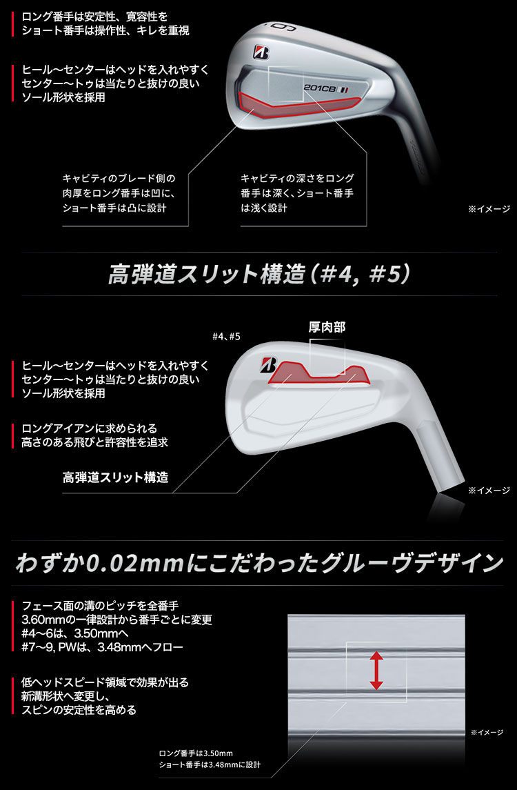 楽天市場】BS ブリヂストンゴルフ TOUR B 201CB アイアンセット 6本組