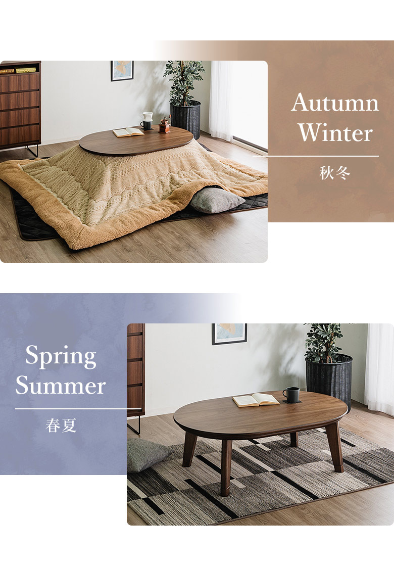 楽天市場】＼全品P3倍☆お買い物マラソン／ こたつテーブル 楕円 120