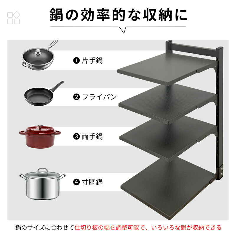 楽天市場】【マラソンSALE⇒600円OFF】RAKU 鍋スタンド 3段 4段 シンク