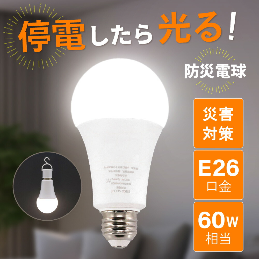 楽天市場】【地震・停電対策】 防災電球 LEDライト 充電式 懐中電灯