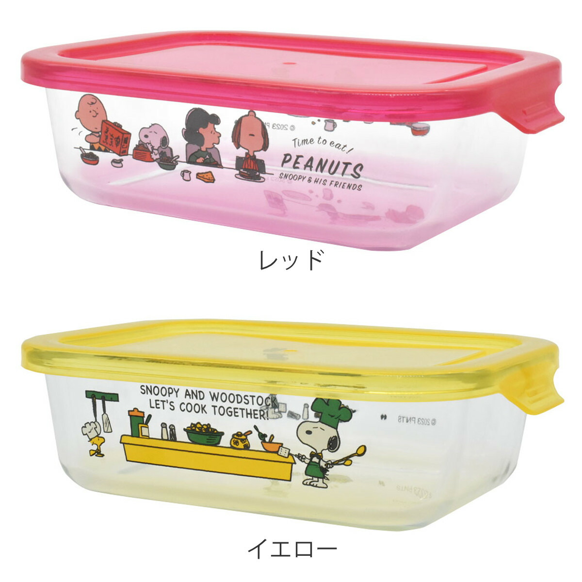 楽天市場】保存容器 685ml スヌーピー 耐熱ガラス保存容器 M （ ガラス