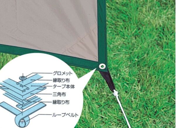 楽天市場】テント CS ヘキサタープ UVカット サイドポール2本付 5〜6人