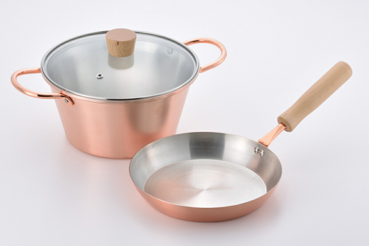 楽天市場】フライパン＆両手鍋3点セット ガス火専用 千歳 ガラス蓋付き