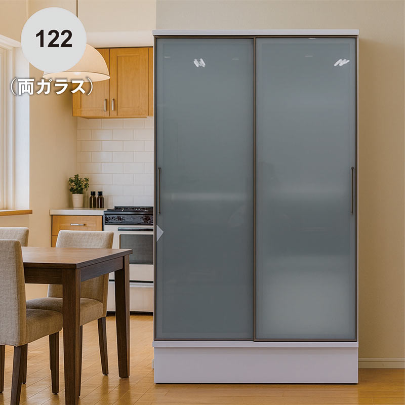 楽天市場】食器棚 引き戸 大川家具 幅120cm キッチンボード 大型 高