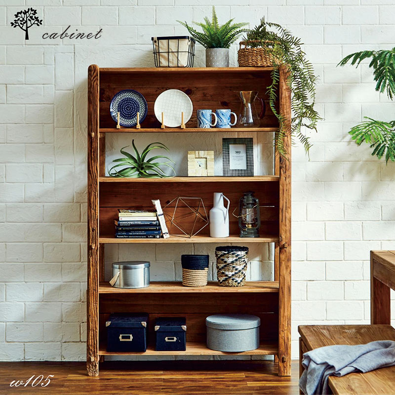 楽天市場】オープンシェルフ ウッドラック 5段 奥行40cm リビング 収納