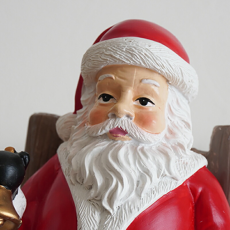 楽天市場】【最強配送】サンタクロース 置物 オブジェ クリスマス 装飾