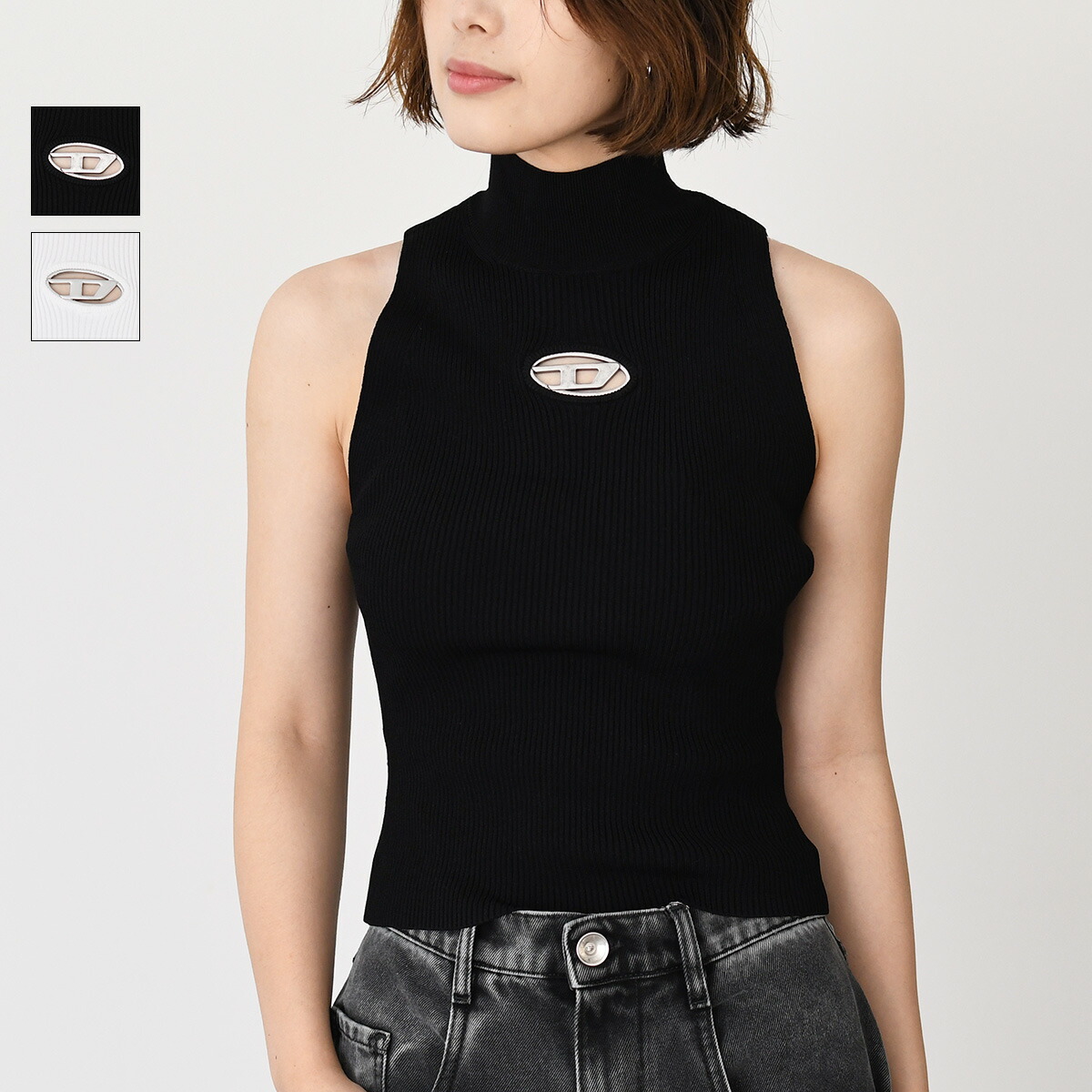 DIESEL ストライプ ベアトップ XS DIESEL ストライプ ベアトップ XS