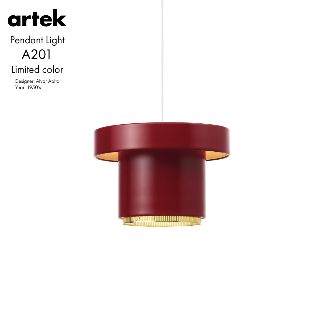 artek/アルテック】Pendant Light A201 限定色Alvar Aalto/アルヴァ