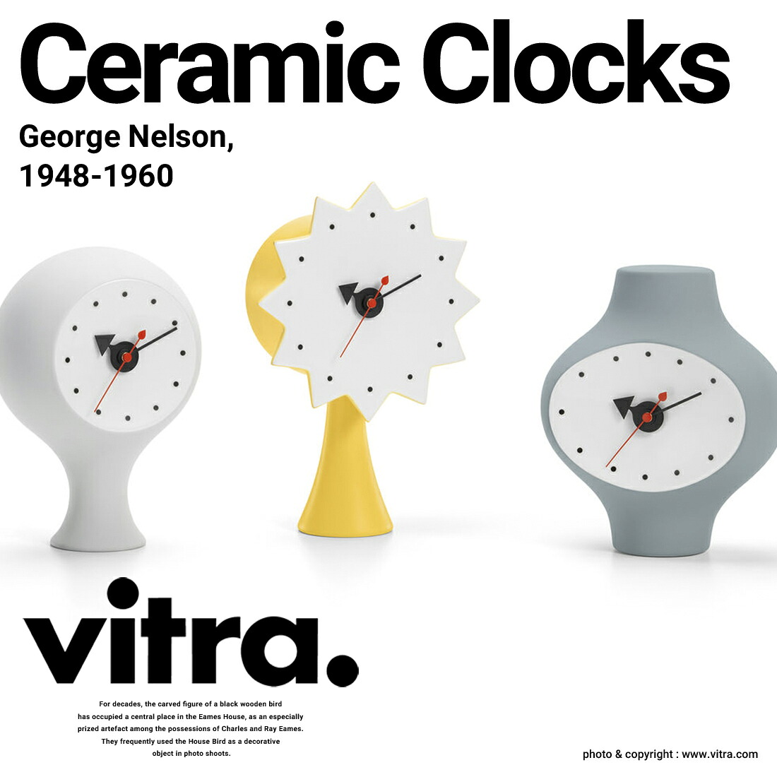 最終価格！希少　Vitra ジョージネルソン　置時計 セラミック クロック 楽天市場】Vitra ヴィトラ Ceramic Clocks セラミック クロック