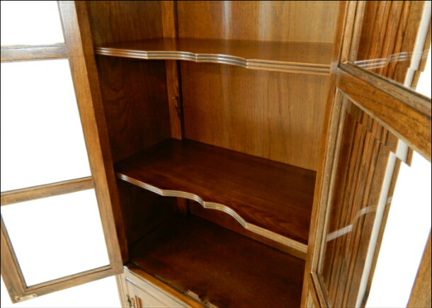 楽天市場】送料無料 ショーケースアンティーク アンティーク風