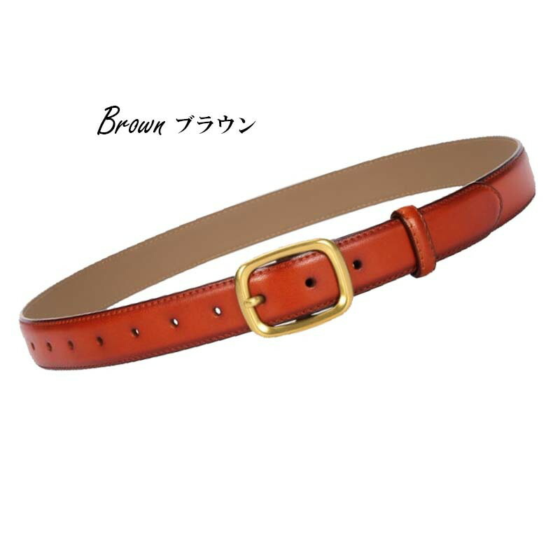 楽天市場】3cm【オーバル 牛革ベルト】レッドゴールドバックル ベルト