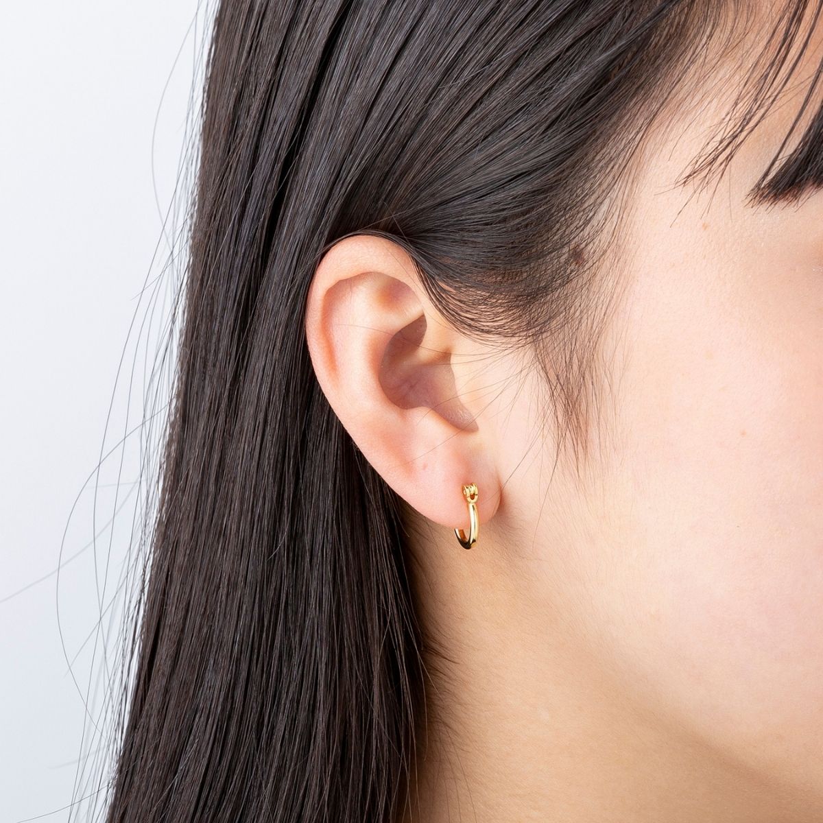 楽天市場】ポストのみ18金 フープピアス メンズ レディース 1,6mm×10mm