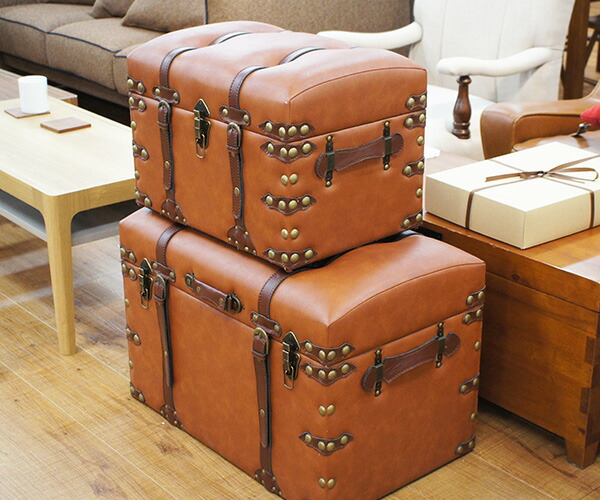 楽天市場】アンティークトランク IW-276 Lサイズ＆Sサイズ 2点セット