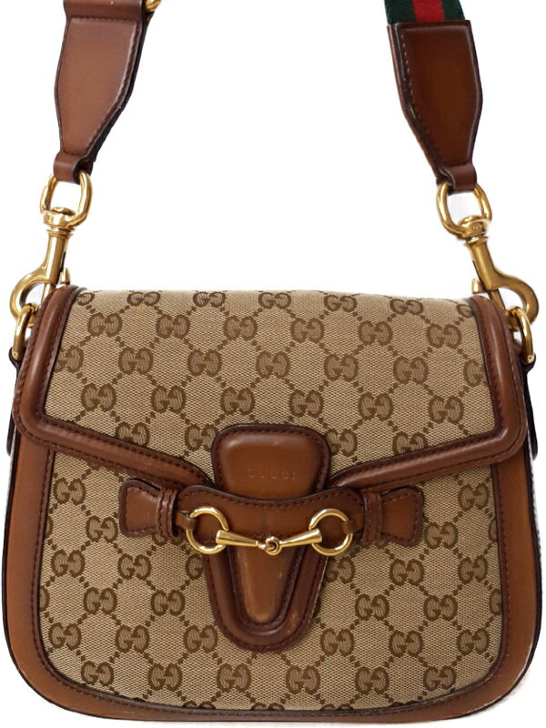 GUCCI】グッチ『ウェブ GGキャンバス ショルダーバッグ』383848