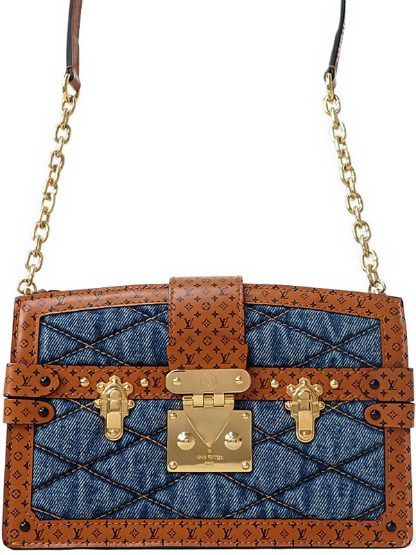 LOUIS VUITTON】ルイヴィトン『モノグラム デニム トランククラッチ