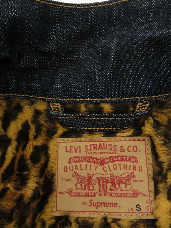 Supreme】【リーバイス】【Leopard Denim Jacket】【アメリカ製