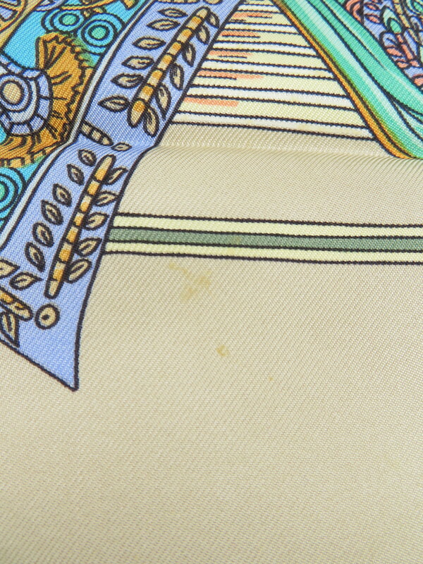 HERMES】【Au FIL de la SOIE】【フランス製】エルメス『カレ90 絹糸の