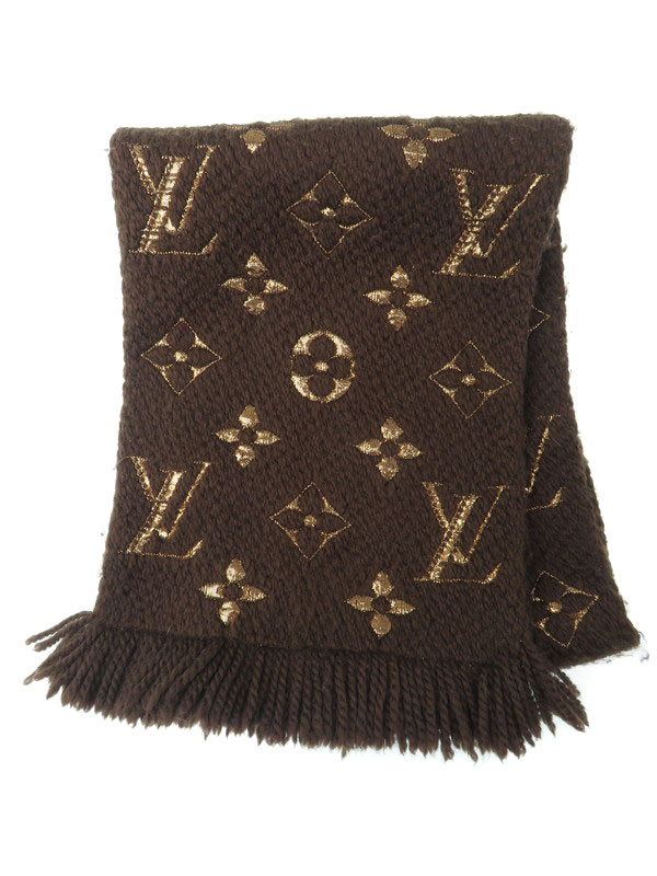 LOUIS VUITTON】【イタリア製】ルイヴィトン『エシャルプ・ロゴマニア