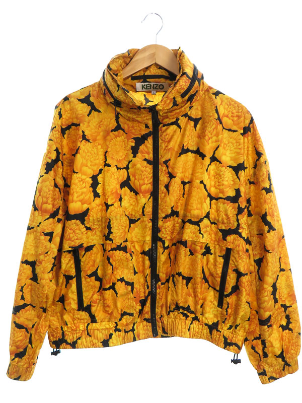 KENZO】ケンゾー『ロゴ 花柄 ジップアップジャケット sizeL