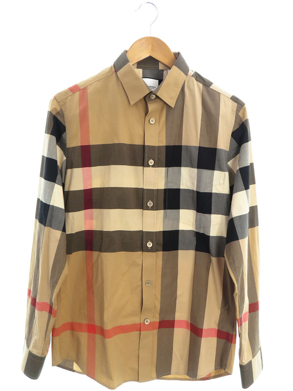 BURBERRY】バーバリー『チェック柄 長袖シャツ sizeS P』8010213