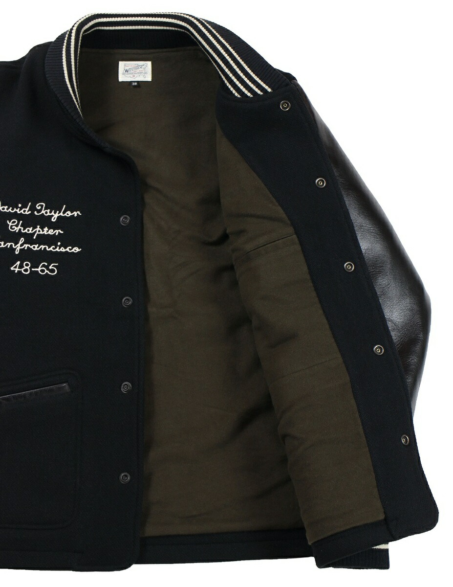 楽天市場】WESTRIDE [-WR AWARD JKT- BLK size.34,36,38,40,42,44