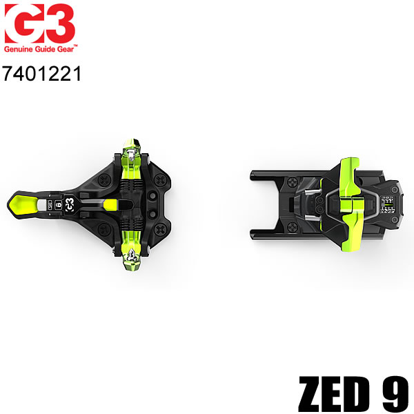 メーカー手配品・G3 ツアービンディング ZED 9 Blk-Grn ゼド 7401221