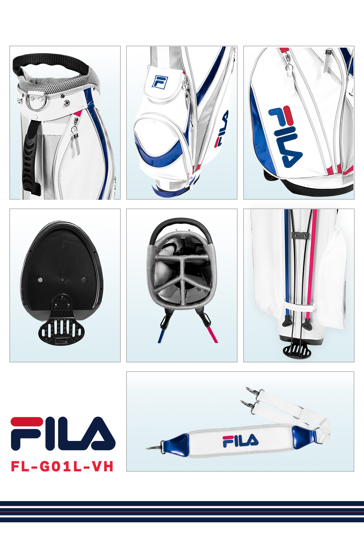 FILA GOLF レディース ゴルフ クラブ セットホワイトブルー 右用 FL