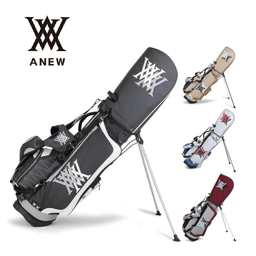 新商品】アニューゴルフ ANEW GOLF キャディバッグ DOUBLE LOGO STAND