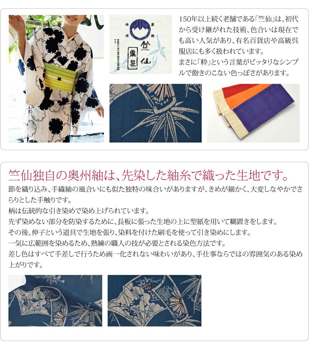 楽天市場】＼マラソン×まとめ割／ 反物 浴衣地 夏用 日本製 [竺仙