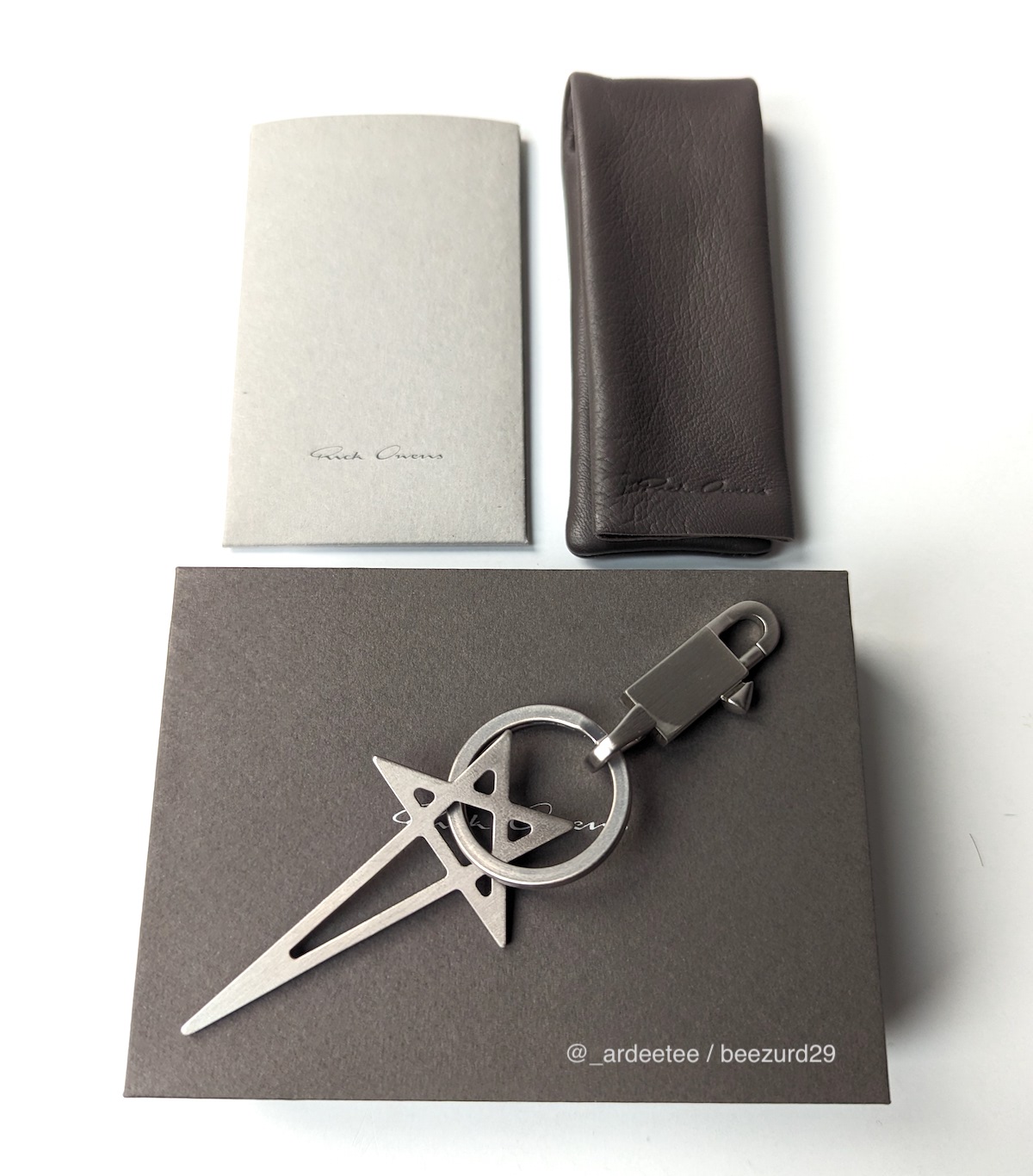 Rick Owens PENTAGRAM 128 PALLADIO キーチェーン RICK OWENS