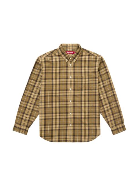 Supreme Supreme Loose Fit Stripe Shirt Tan | REVERSIBLE