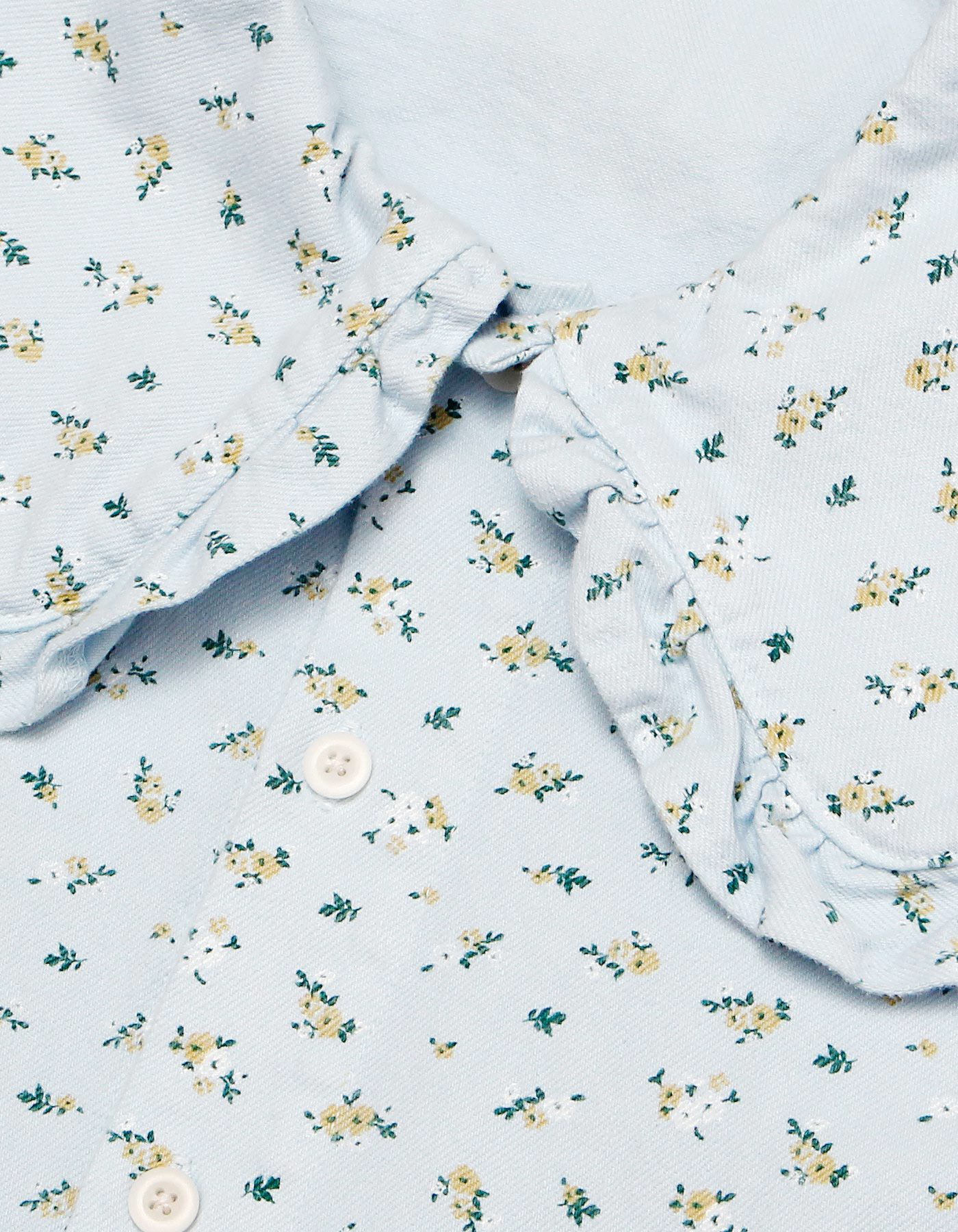 Little Sunny Bite - フラワー プリント ロング デニム ジャケット