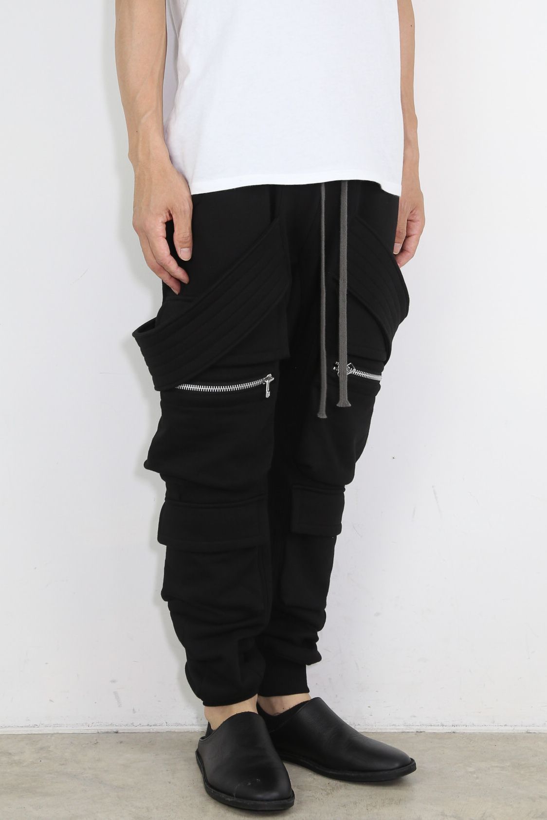 A.F ARTEFACT - ベルトカーゴサルエルスウェットパンツ / Belt Cargo