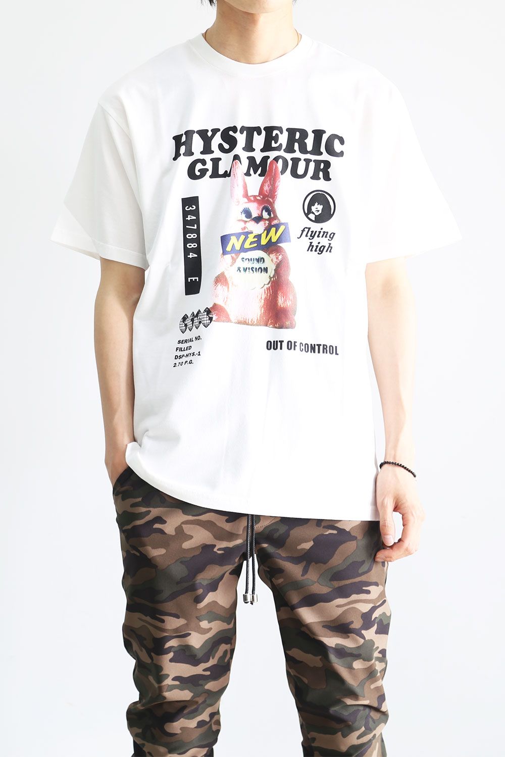 HYSTERIC GLAMOUR - RABBIT AFFAIR Tシャツ / ホワイト | Tempt
