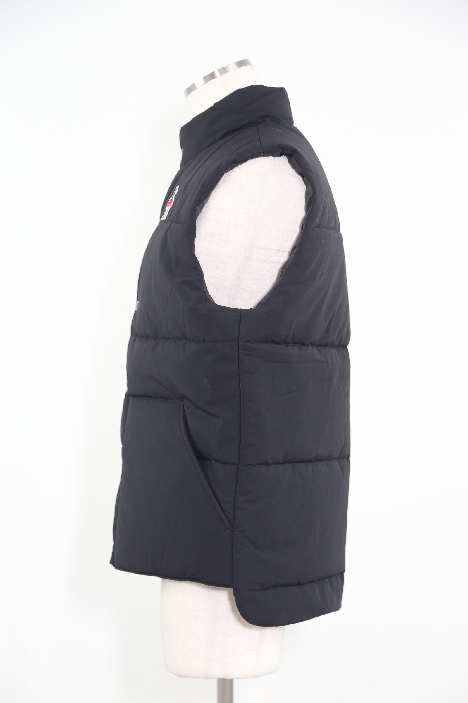 HYSTERIC GLAMOUR - VIXEN GIRLワッペン ダウンベスト / ブラック | Tempt