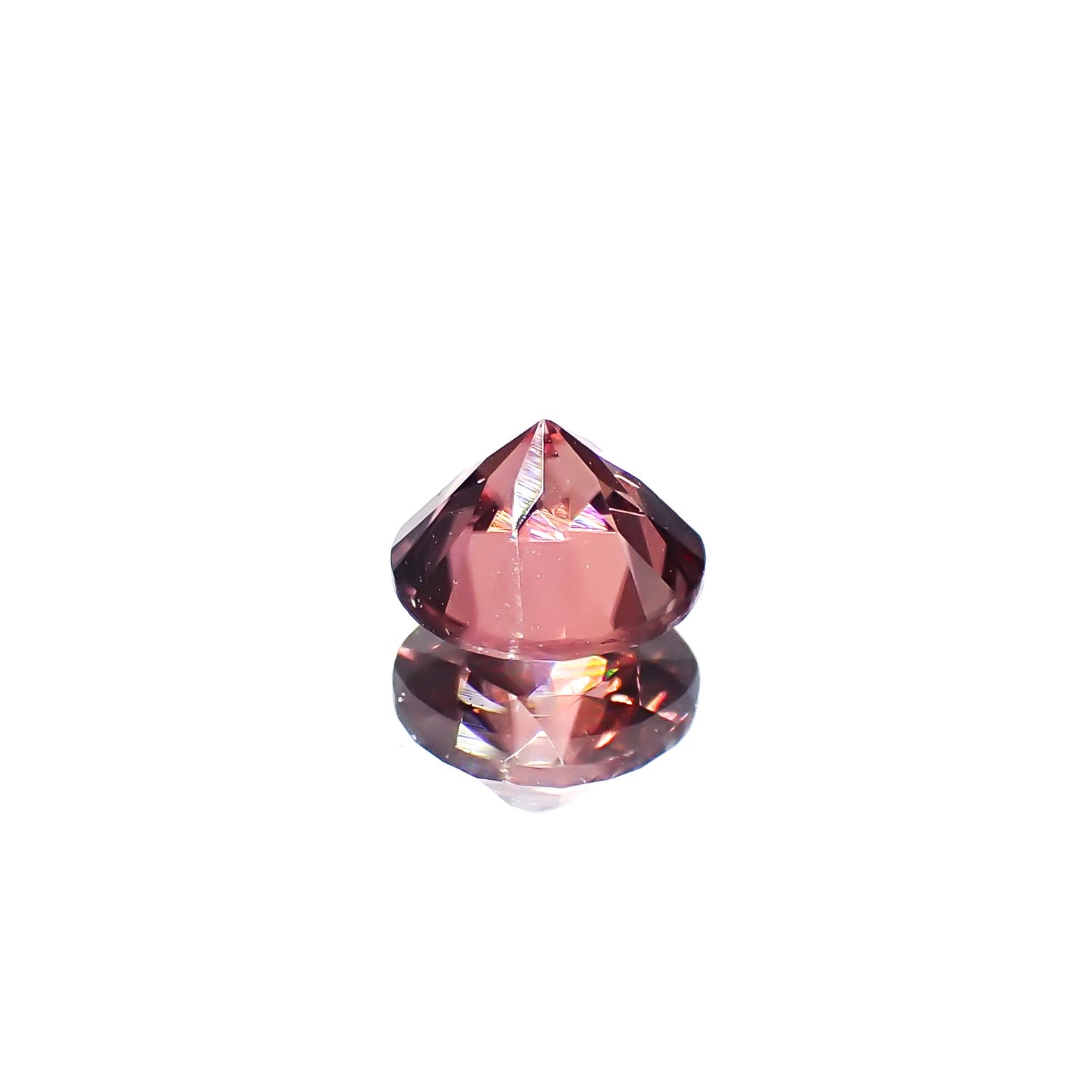 ピンクジルコン スリランカ/カンボジア産 0.98ct / 5.5x5.4mm前後