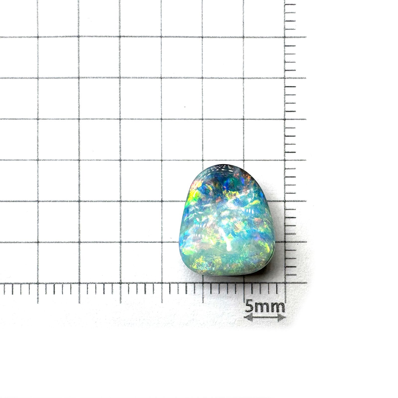 ボルダーオパール 原石磨き オーストラリア産 5.99ct[240226206]12.5